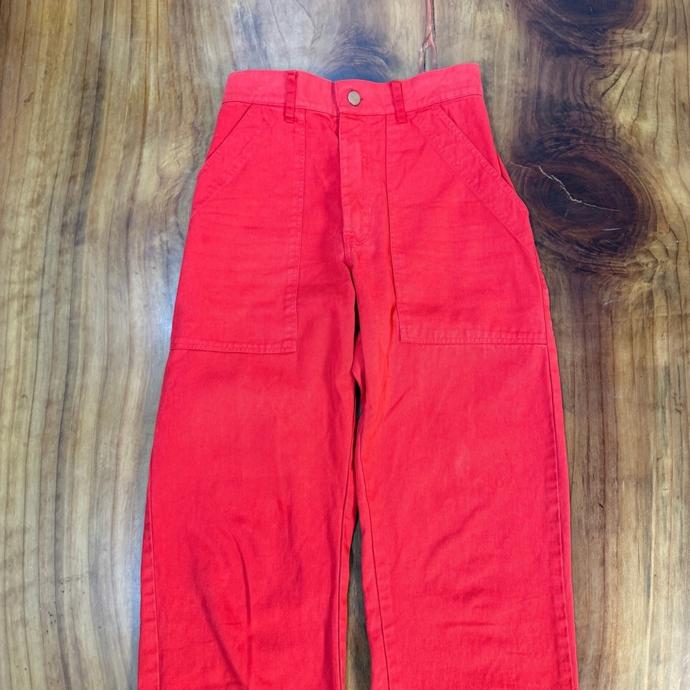 Big Bud Press Women's Pants XS Cotton Chino High Rise Work JJ25 - Picture 2 of 6